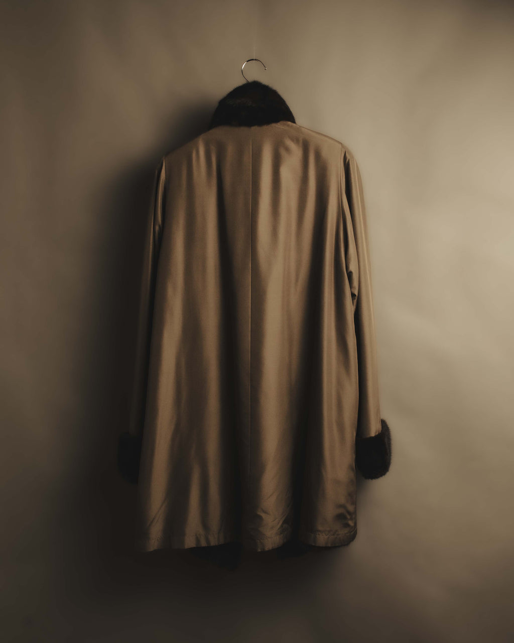 "ROBERTO VALENTINO" Reversible brown fur coat