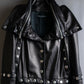 "Dolce & Gabbana" Silver stud design leather 2way coat