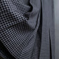 "Christian Dior" Houndstooth pattern wool cropped pleats skirt