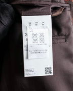 "HUGO BOSS" Plaid brushed wool tailored coat