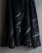 "Alviero Martini" Brushed marble pattern flared skirt