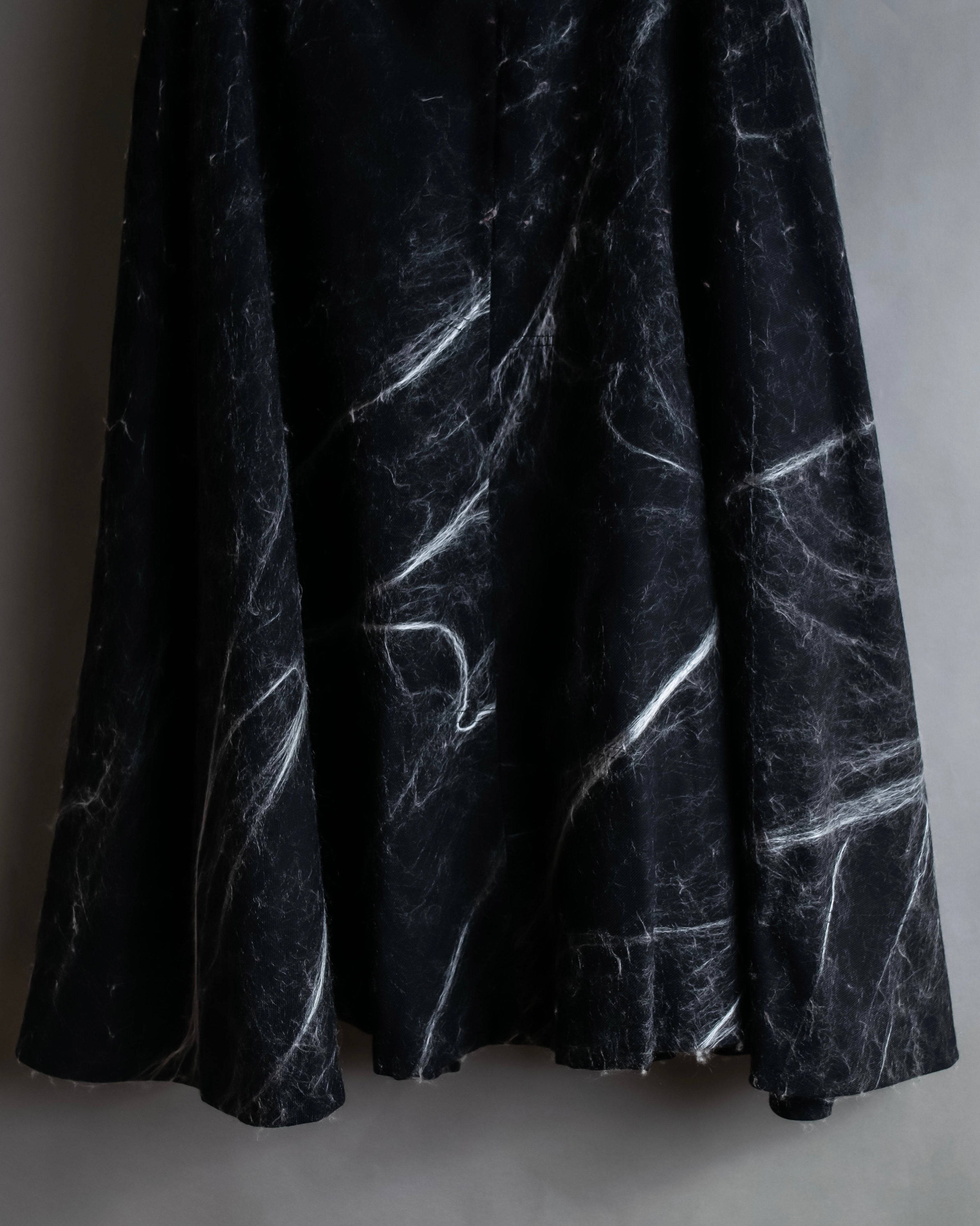"Alviero Martini" Brushed marble pattern flared skirt