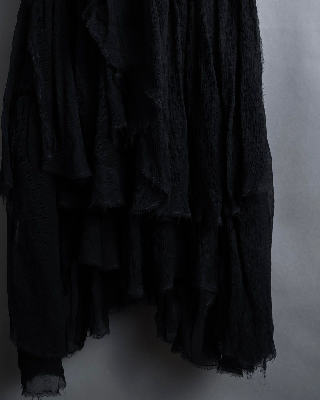 "MCQ Alexander McQueen" 06-10's Puffed sleeve gathered georgette long dress