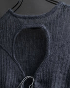 "CECILIE BAHNSEN" Drawcord design Hole detail ribbed knit