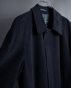 "BURBERRYS" High density wool stand collar coat