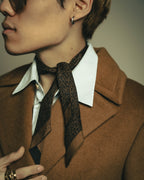 -SPECIAL- “GUCCI“ 80’s-90’s Interlocking G buckle silk neck scarf