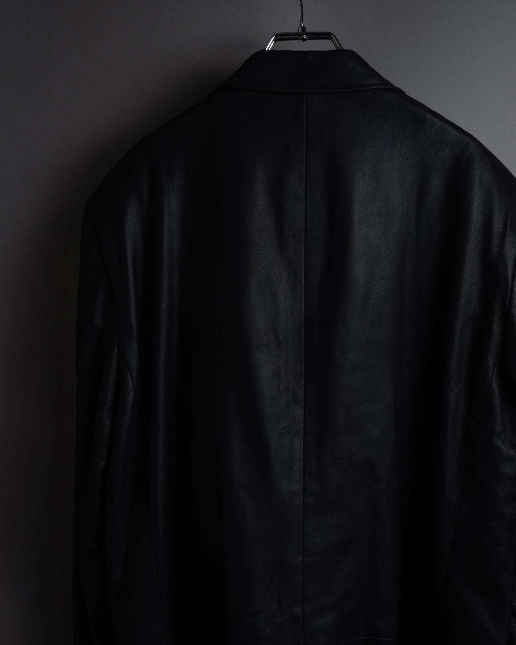"HUGO BOSS" Oversized calf leather tailored jacket