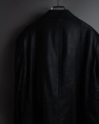"HUGO BOSS" Oversized calf leather tailored jacket