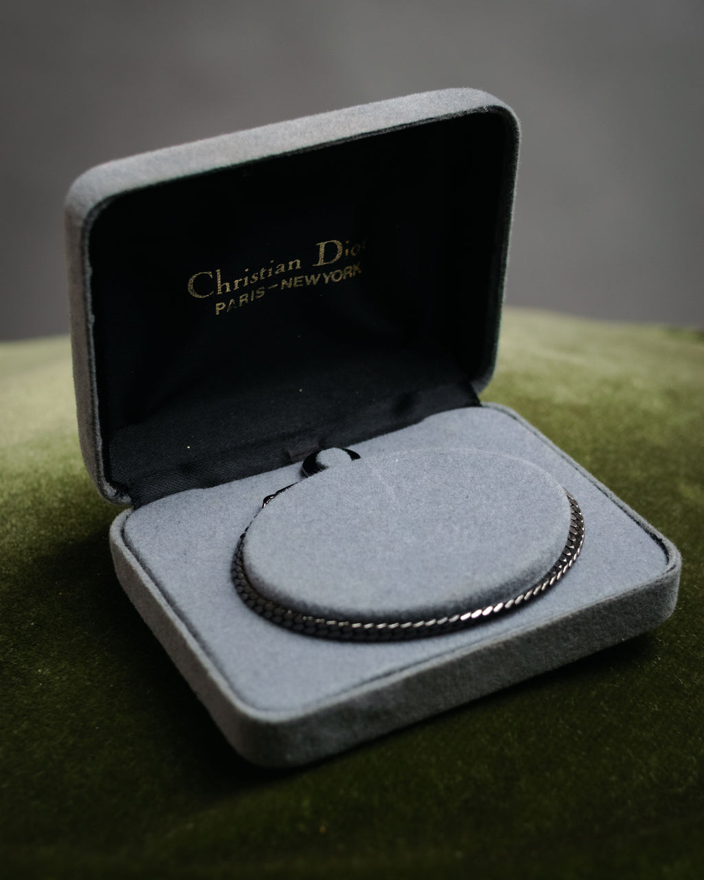 “Christian Dior” 70’s-80’s Horsebit motif chain bracelet