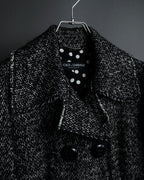 "Dolce & Gabbana" Double-breasted beautiful tweed long coat