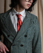 "MARNI" Geometric pattern double-breasted tailored jacket