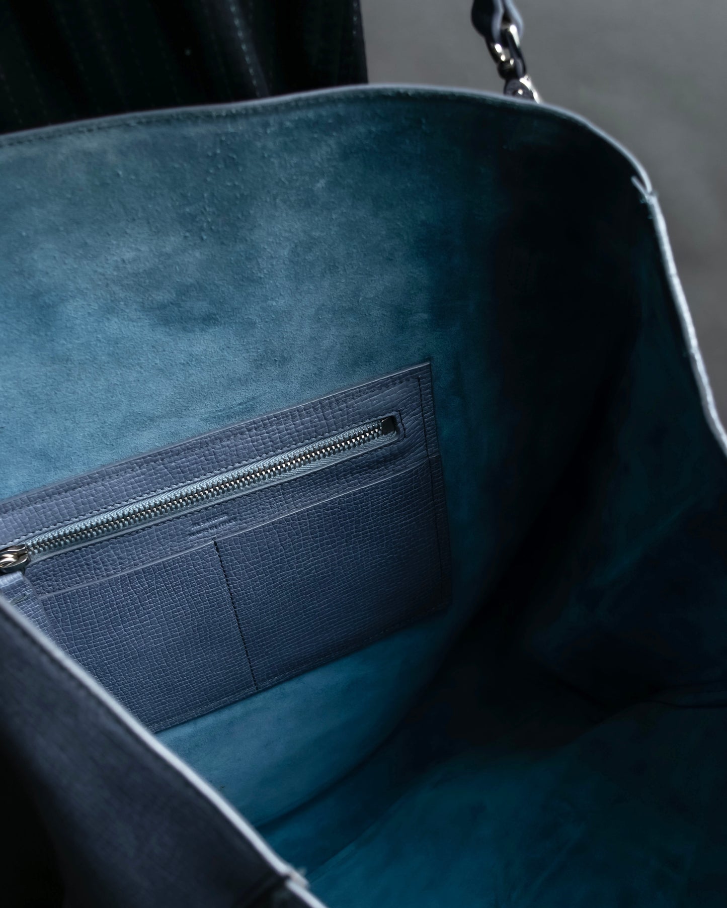“JIL SANDER”  beautiful sky blue leather shoulder bag