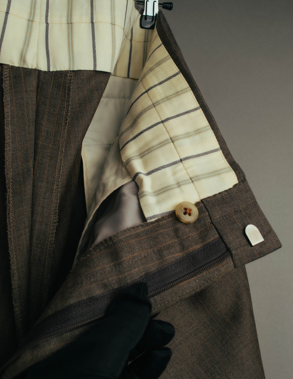 "BURBERRY LONDON" 00's-10's Classic striped double-breasted wool suit
