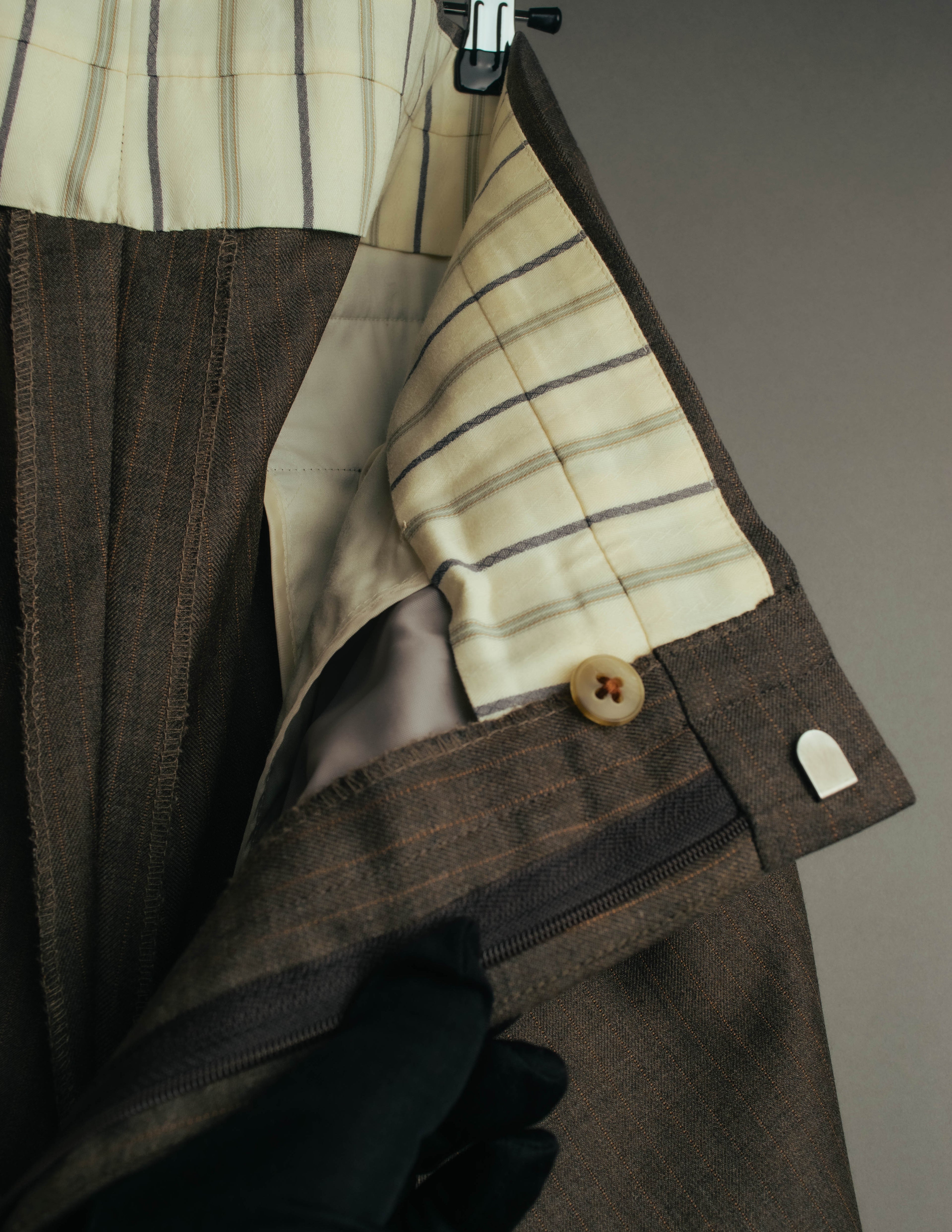 "BURBERRY LONDON" 00's-10's Classic striped double-breasted wool suit