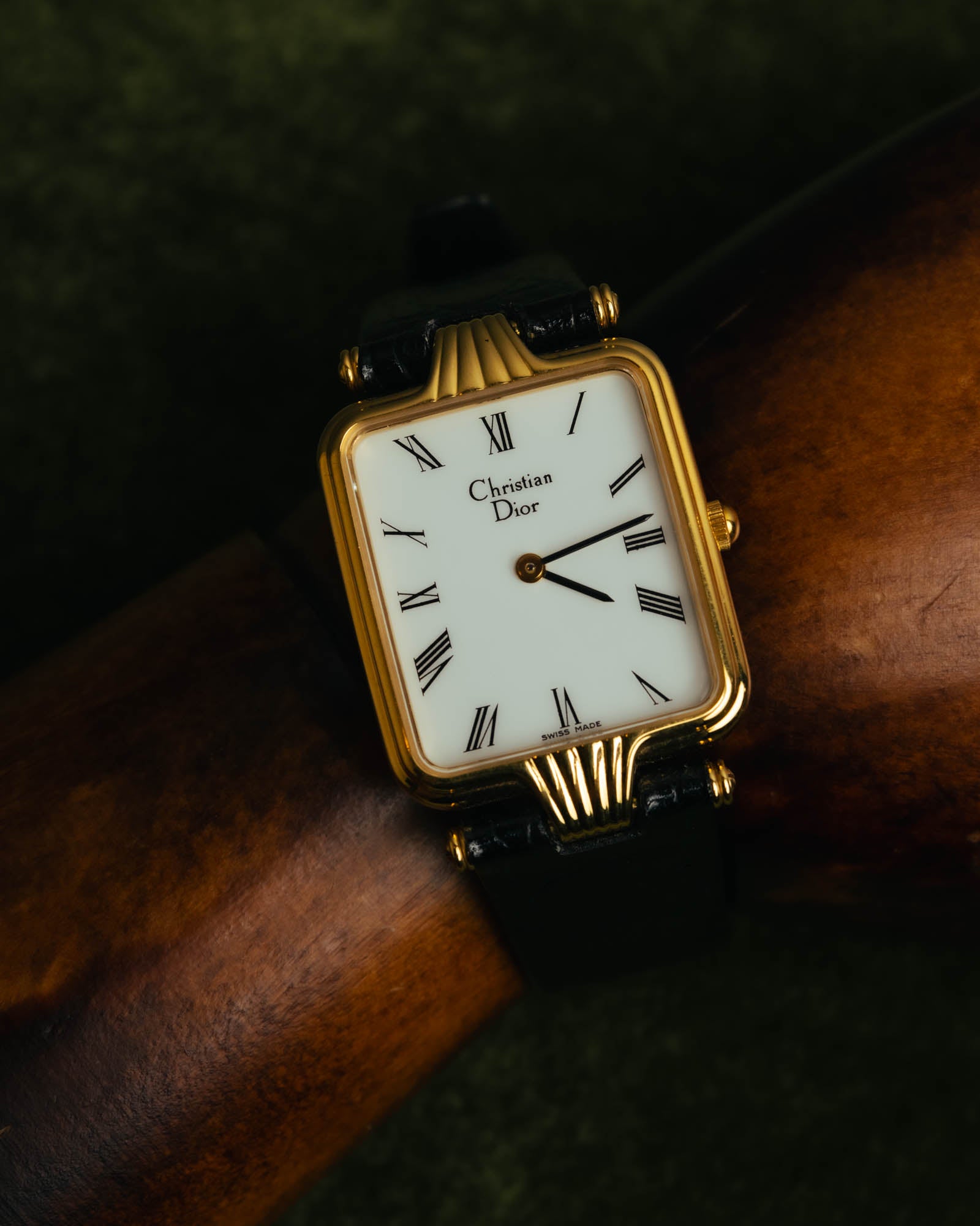 -SPECIAL- "Christian Dior" 90's Classic square quartz watch with Roman dial