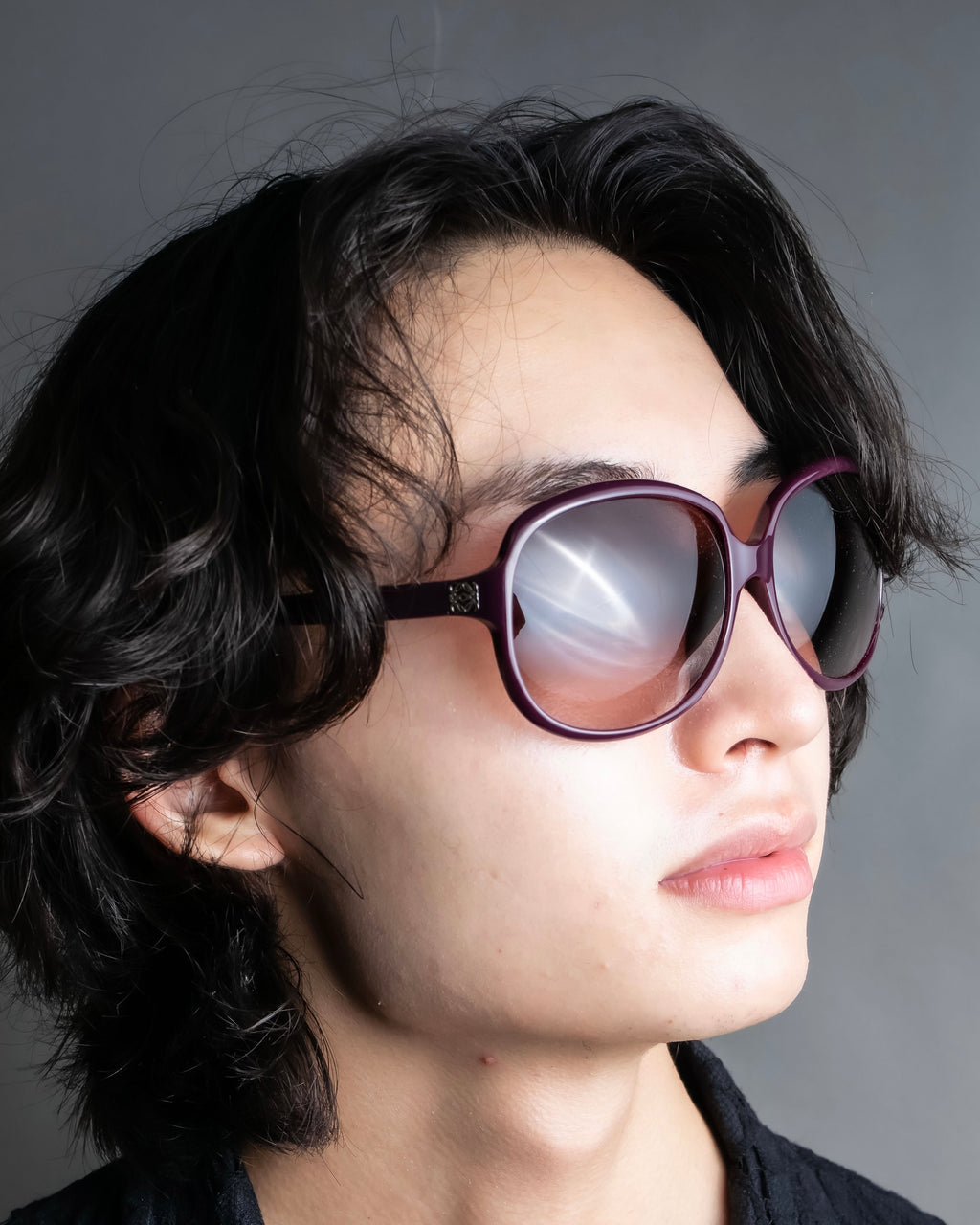 "LOEWE" Butterfly frame wine red sunglasses