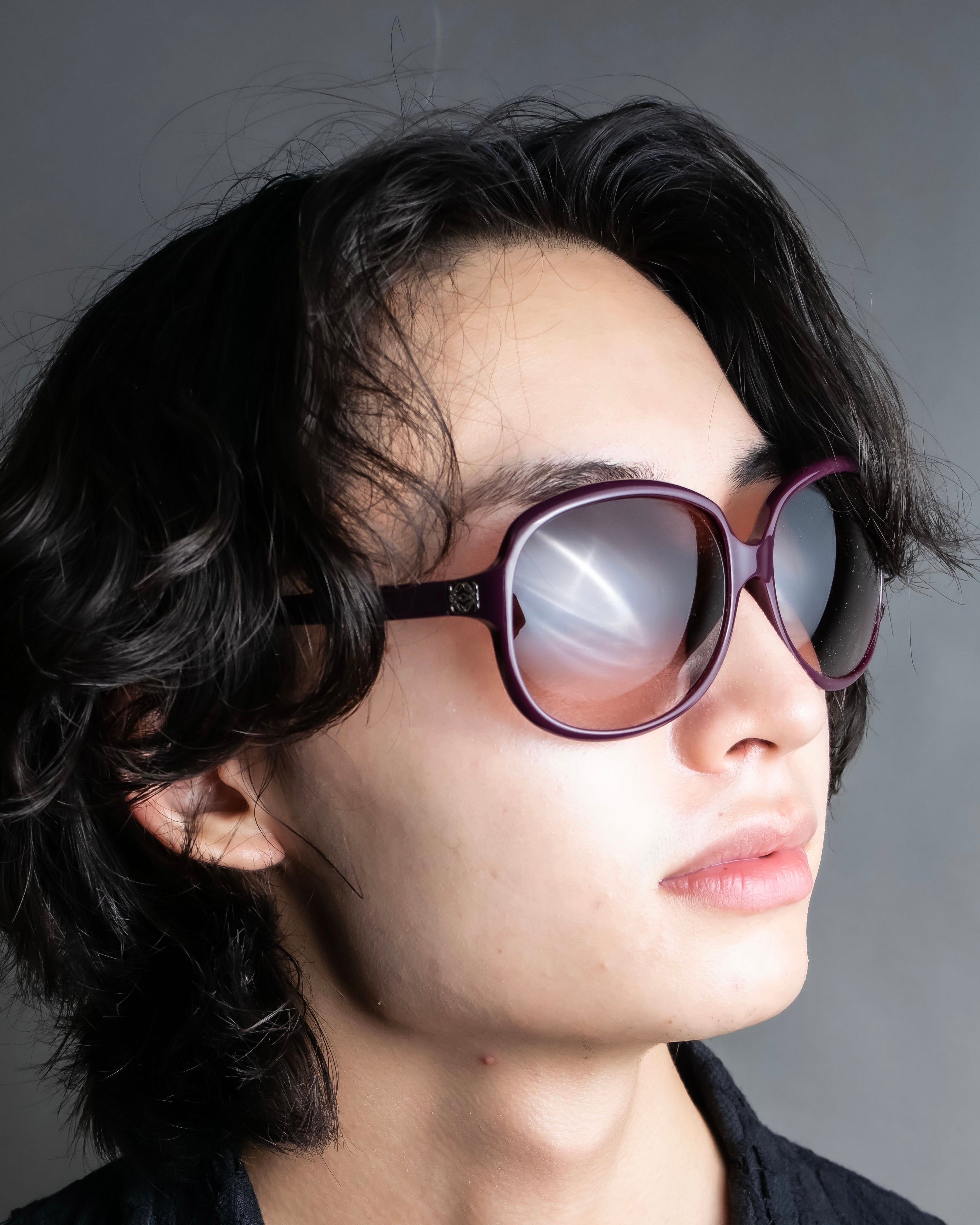 "LOEWE" Butterfly frame wine red sunglasses
