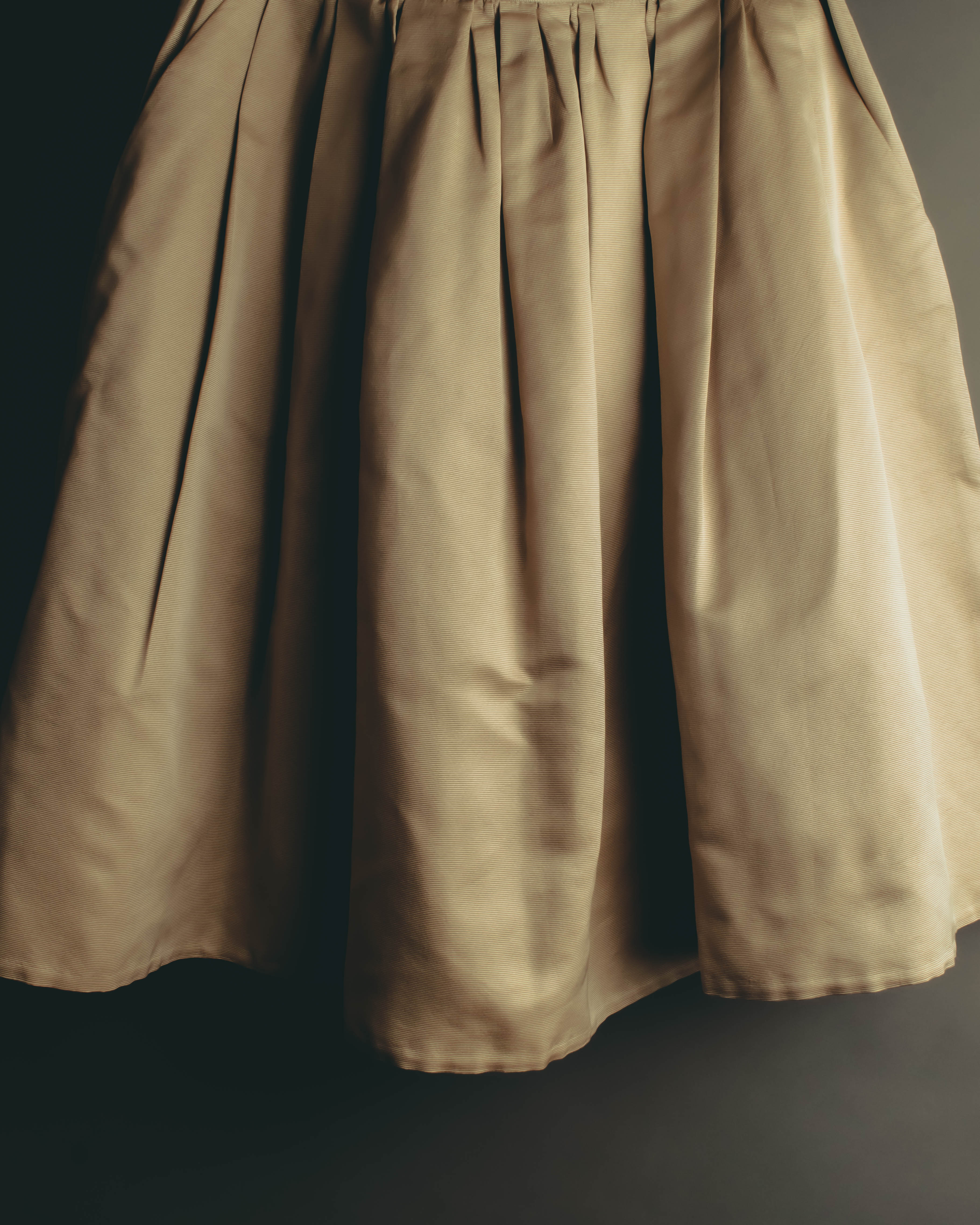 "DOLCE & GABBANA" 10's Lustrous pleated silk skirt