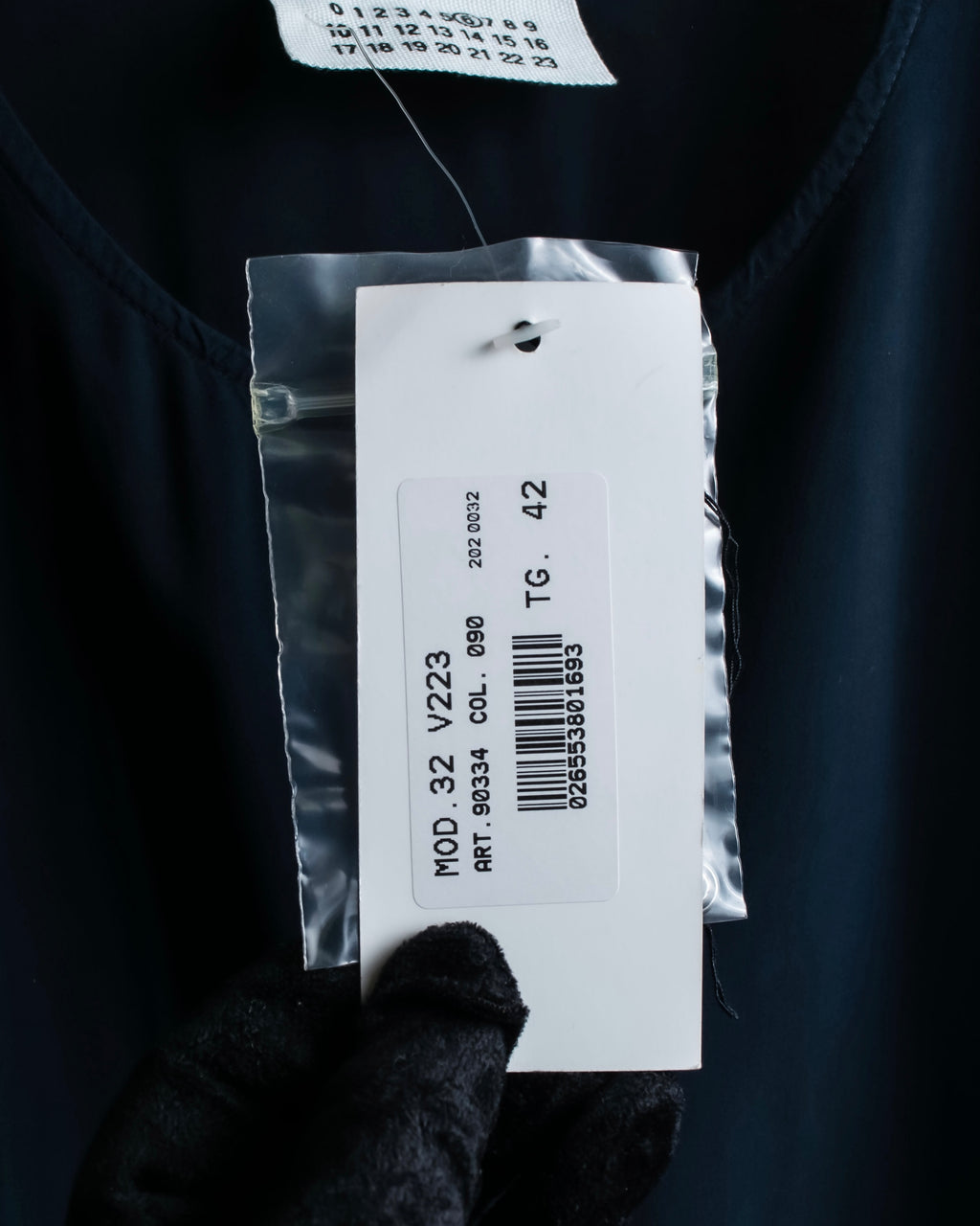 "Maison Martin Margiela" Beautiful draped navy 3-way dress