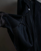 "COMME des GARCONS" 99SS sheer drape docking detail tailored jacket