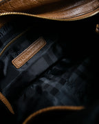 "BURBERRY" Chain design grained full grain leather shoulder bag