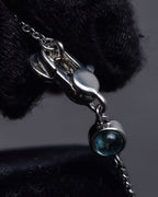 "GUCCI" Heart motif silver necklace