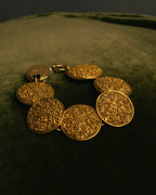 -SPECIAL- “YVES SAINT LAURENT” 80’s-90’s Lava texture statement bracelet