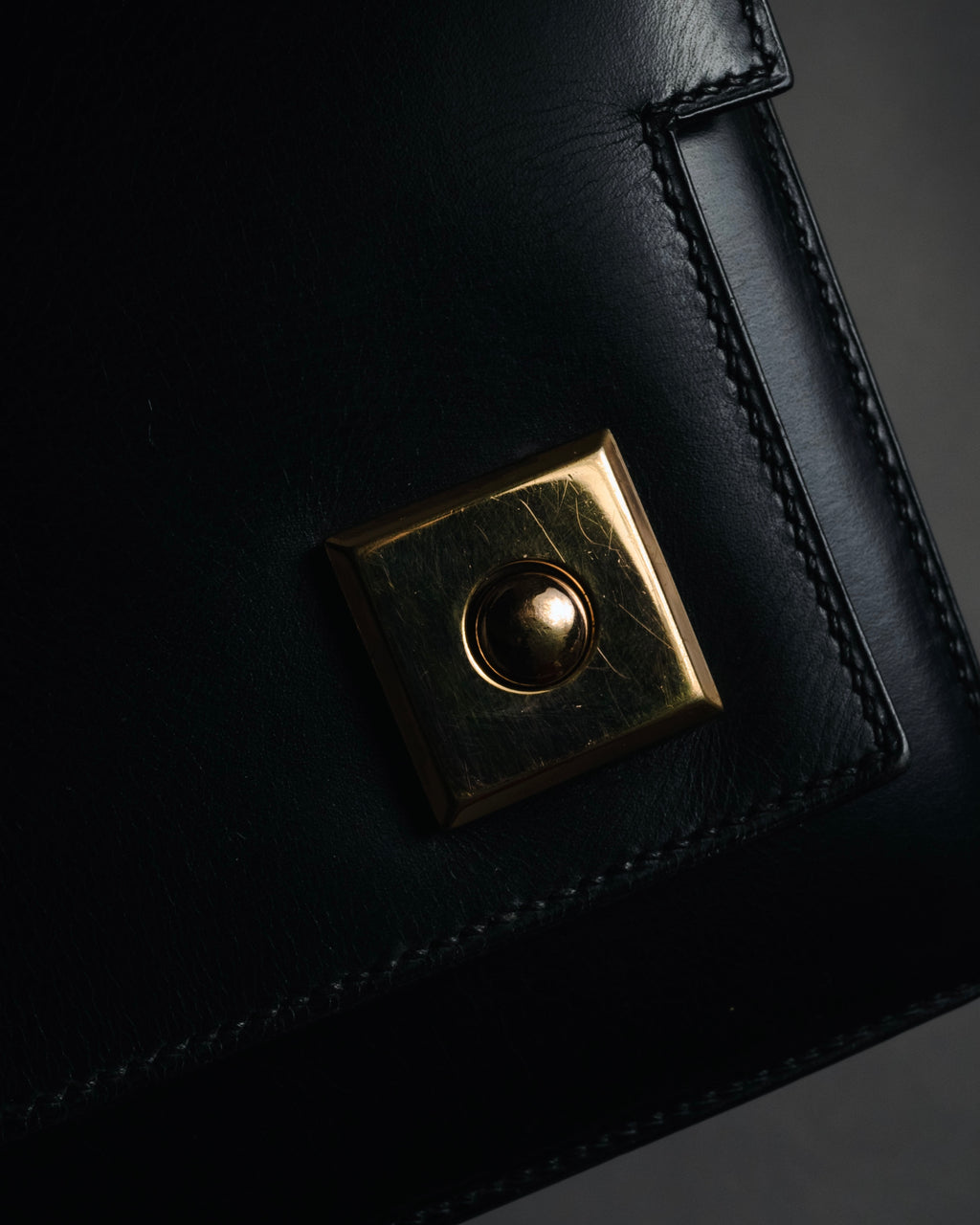 –SPECIAL– "HERMES" 60’s-70’s Box calf piano lock accordion bag