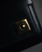 –SPECIAL– "HERMES" 60’s-70’s Box calf piano lock accordion bag