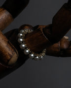 "Christian Dior" Eternity design pearl arrangement gold ring