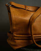 "MAISON MARGIELA" 12SS over flap design leather shoulder bag