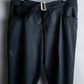 "GUCCI" Belted design wool blend sarouel slacks