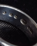 "GEORG JENSEN" Hammered silver signature ring