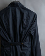 "GUCCI" No collar design gold button accents blouse