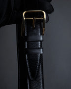 "CELINE" Classic flap design leather shoulder bag