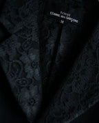 "tricot COMME des GARCONS" 
2001AW Lace-switched design tailored jacket