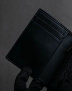 "CELINE" Crossgrain leather tri-fold wallet