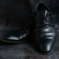 "LOUIS VUITTON" Belted hole design leather shoes