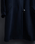 "YVES SAINT LAURENT" Metal toggle design melton wool duffel coat