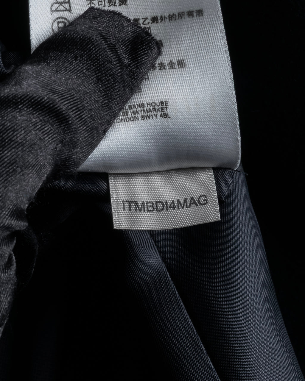 "BURBERRY" Belted design stand collar cashmere mix long coat