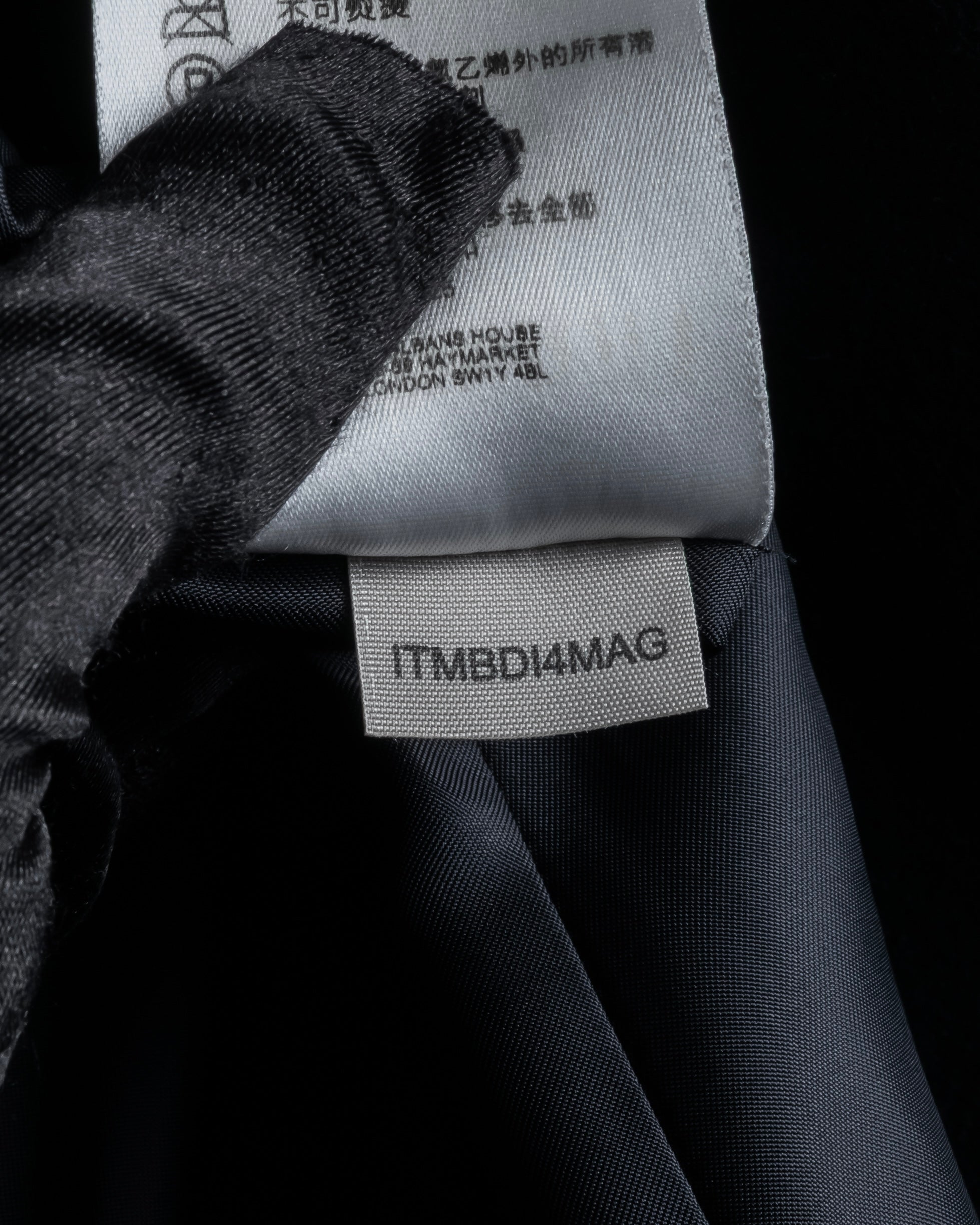 "BURBERRY" Belted design stand collar cashmere mix long coat