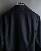 "Vivienne Westwood RED LABEL"
 Draped neck design black cotton shirt