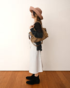 BALENCIAGA/ “Giant City” Gold Studs 2 Way Handbag Beige