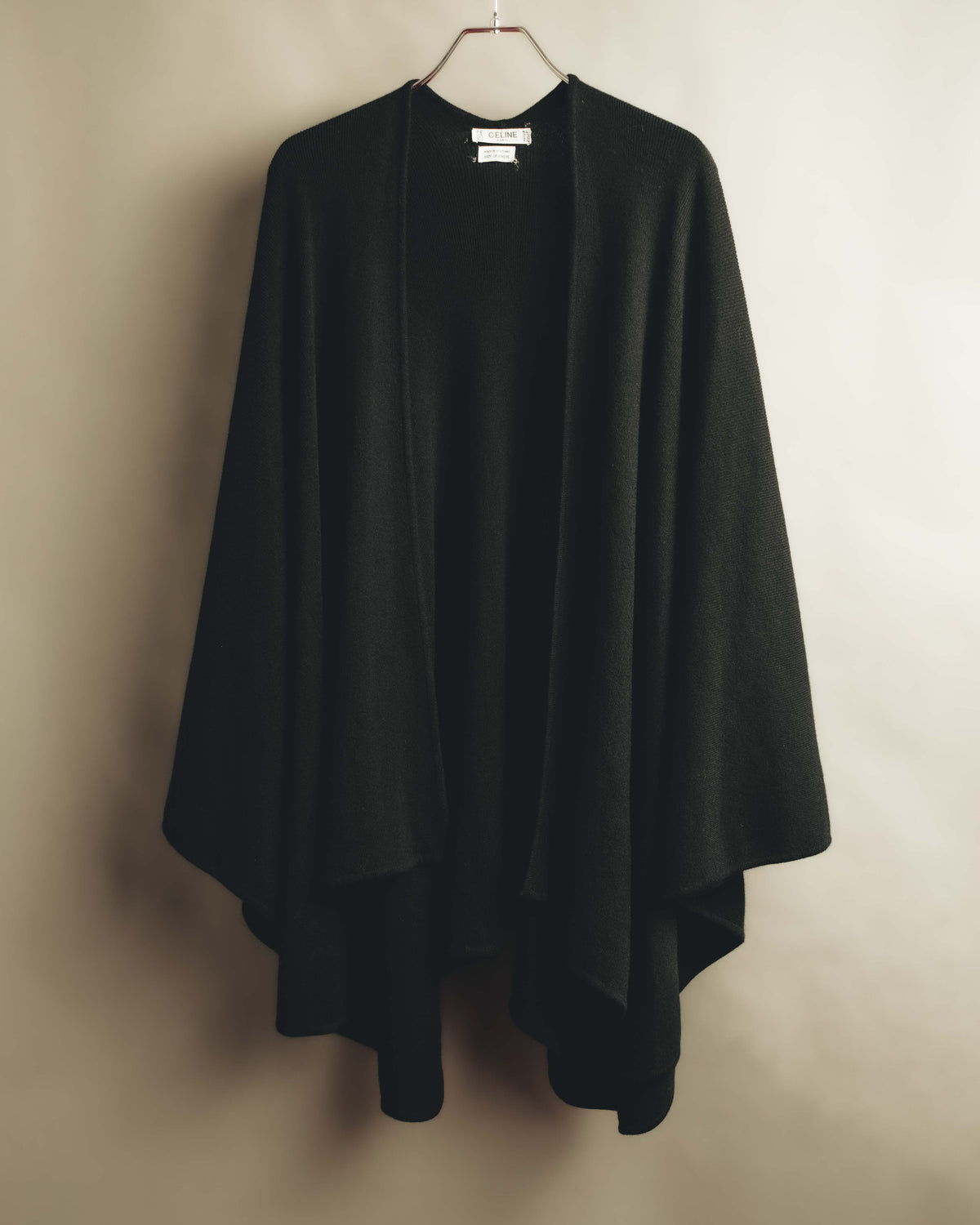 "CELINE" 80's Luxurious cashmere cape