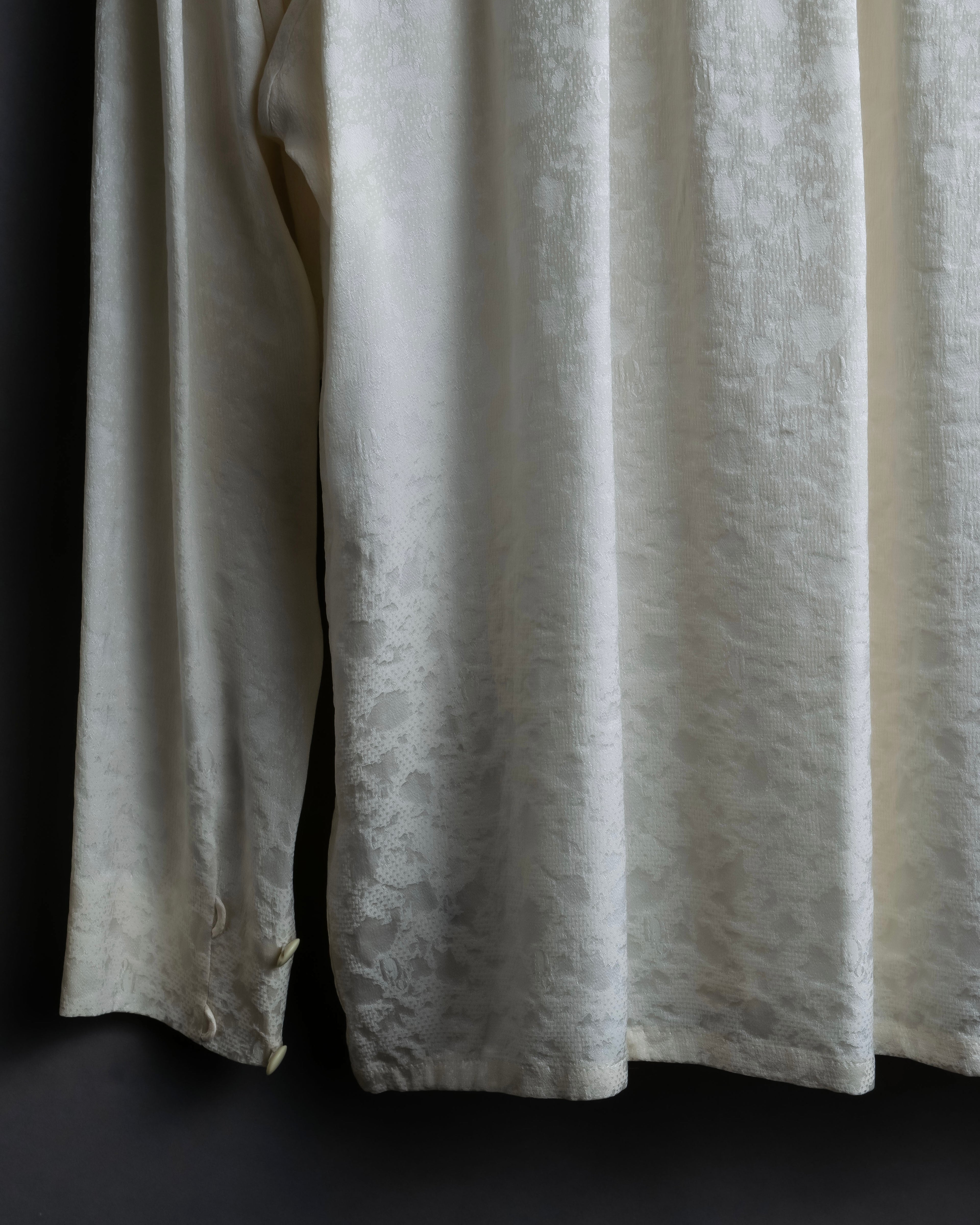 "Christian Dior" Shiny off-white shirt