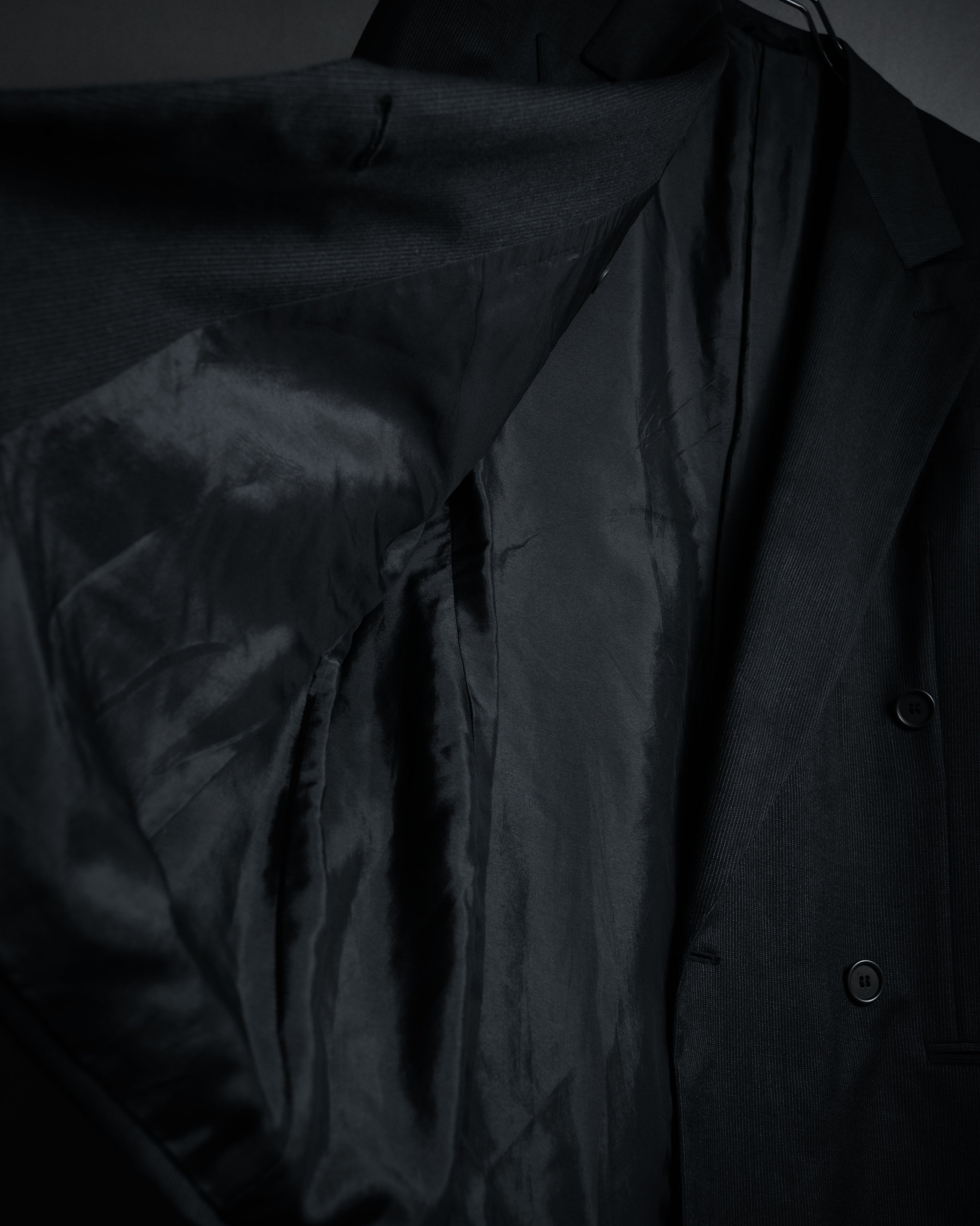 "GIORGIO ARMANI" 90’s draped double breasted suit set-up