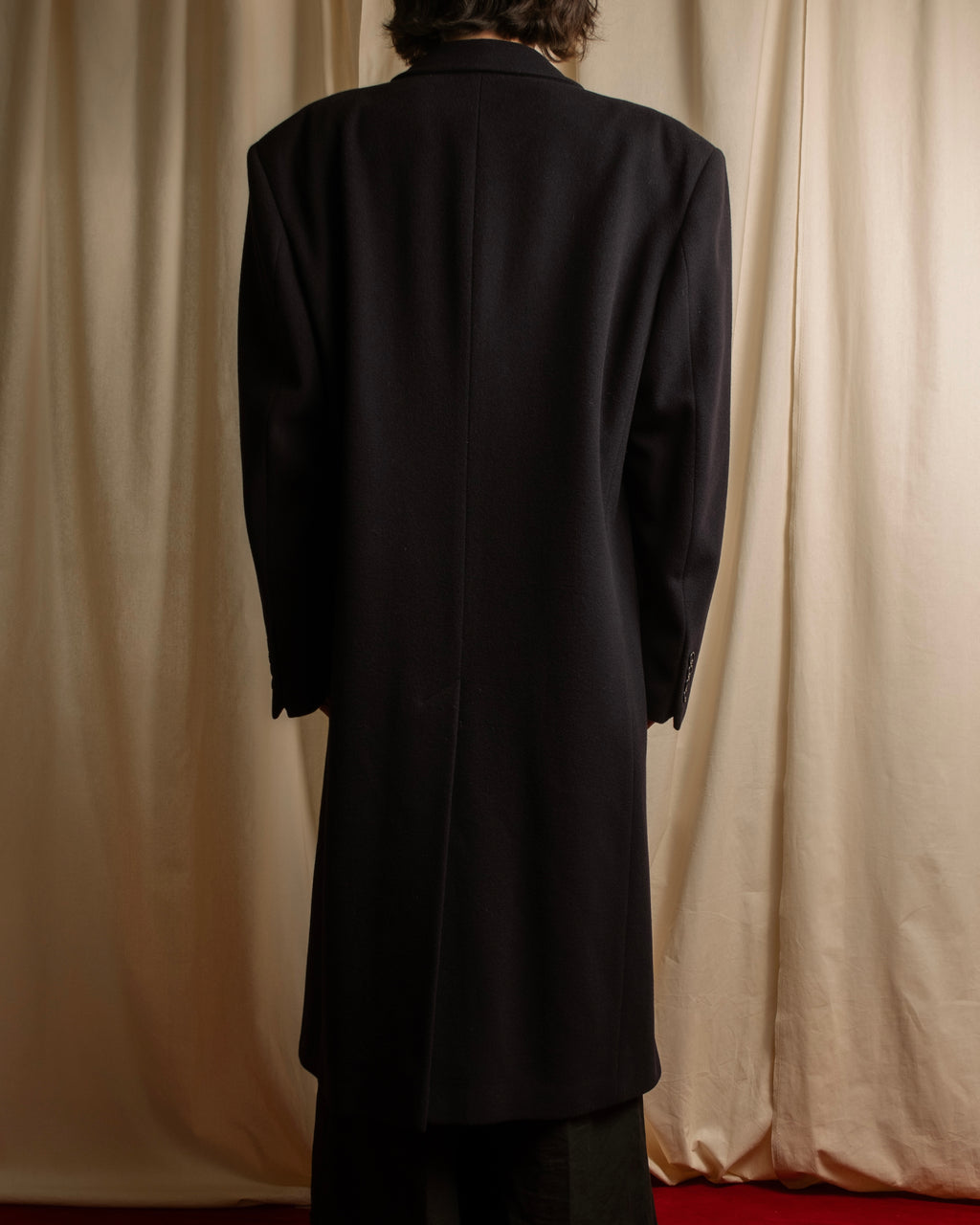 "STUDIO 0001 BY FERRE" Structured silhouette super long chester coat