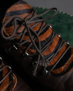 "Pinky&Dianne" Animal fur pattern lace-up heel shoes