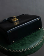 "CELINE" Ringlock design leather hand bag