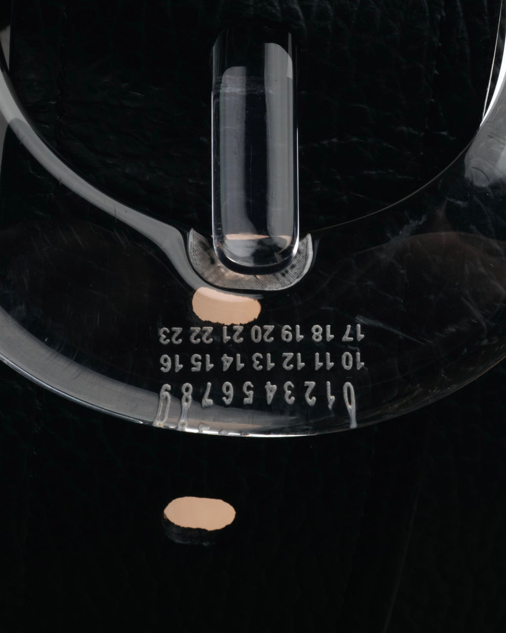 “Maison Margiela” 2016-2022 Clear calendar buckle grained leather belt